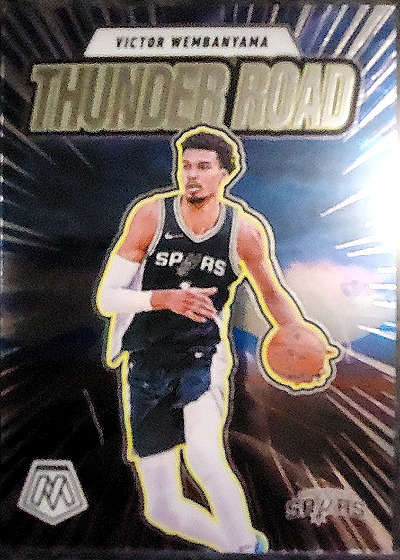 2023 Panini Mosaic Thunder Road #TR-8 Victor Wembanyama — front