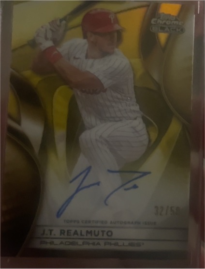 2021 Topps Chrome Black #BA-JTR J.T. Realmuto — front