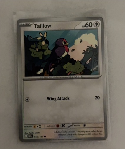 2019 Pokémon #156 Taillow — front