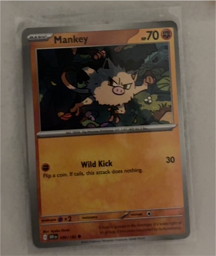 2022 Pokémon #89 Mankey — front