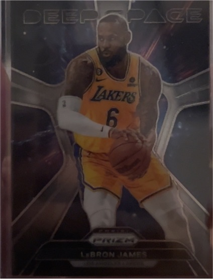 2020 Panini Prizm Deep Space #DP-LJ LeBron James — front