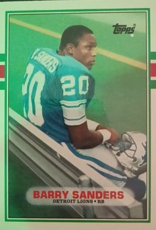 1989 Topps #20 Barry Sanders — front