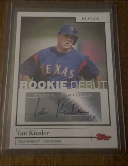 2006 Topps Rookie Debut Ian Kinsler — front
