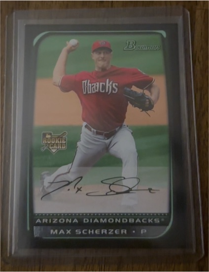 2009 Bowman Draft #BDP88 Max Scherzer — front