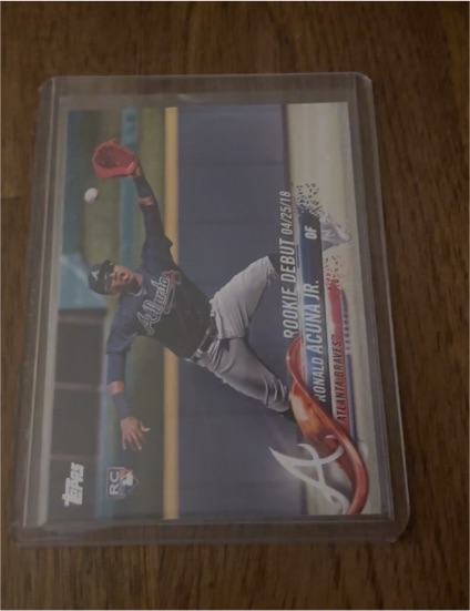 2018 Topps Ronald Acuña Jr. Rookie Debut #OF — front