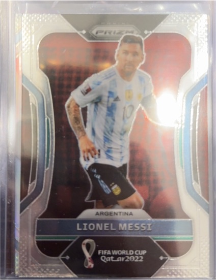 2022 Panini Prizm FIFA World Cup Qatar #Argentina Lionel Messi — front