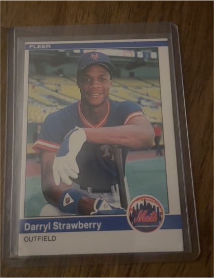 1983 Fleer #548 Darryl Strawberry — front