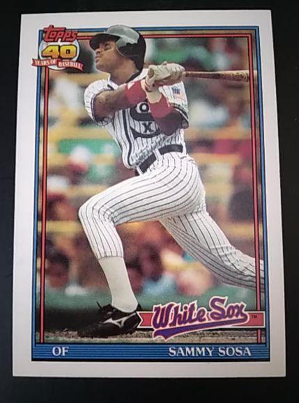 1991 Topps #548 Sammy Sosa — front