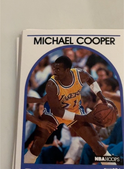 1989 NBA Hoops #21 Michael Cooper — front