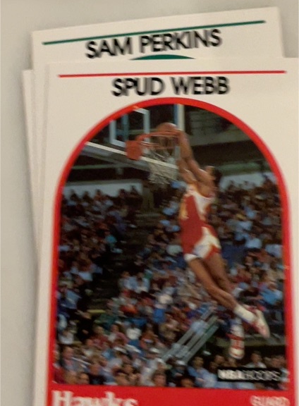 1986 Hoops #50 Spud Webb — front