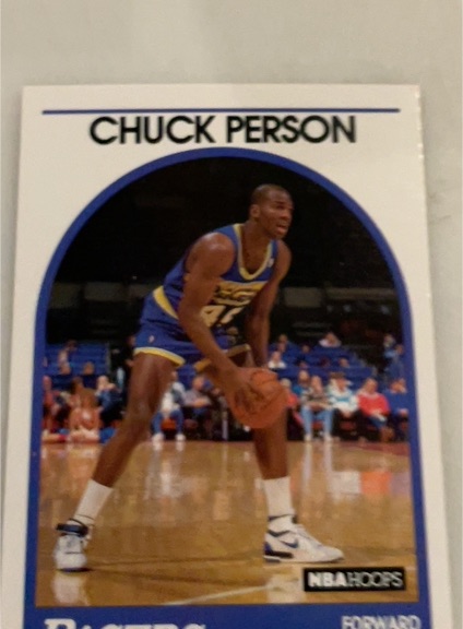1990 NBA Hoops #77 Chuck Person — front