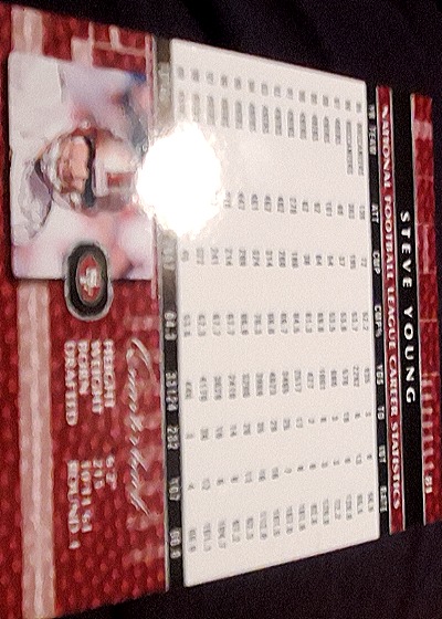 1997 Fleer #151 Steve Young — back