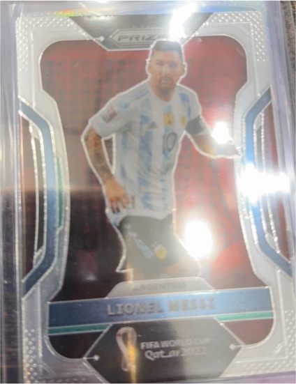 2022 Panini Prizm FIFA World Cup Qatar #7 Lionel Messi — front