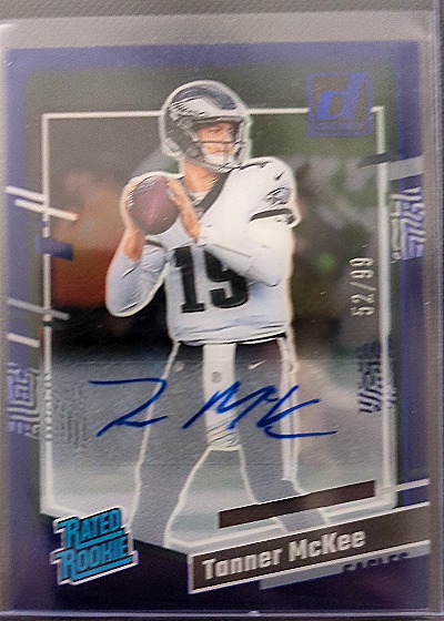 2023 Donruss Clearly Rated Rookie Autographs #RR-TM Tanner McKee — front