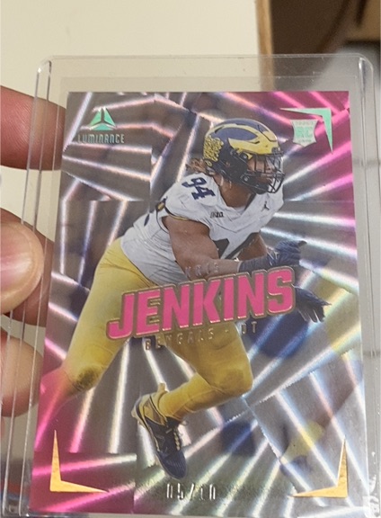 2024 Panini Luminance Kris Jenkins Rookie Card — front