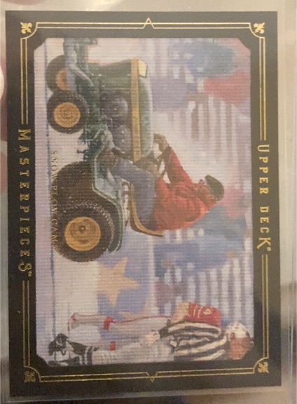 2008 Upper Deck Masterpieces #80 Snow Plow Game — front