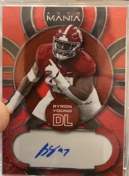 2022 Wild Card Auto Mania #AM-C14 Byron Young — front