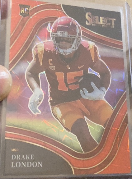 2022 Panini Select Draft Picks #107 Drake London — front
