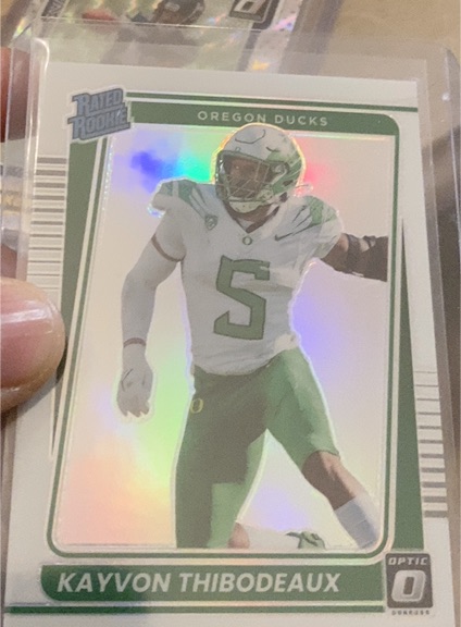2022 Panini Chronicles Donruss Optic Draft Picks #2 Kayvon Thibodeaux Rated Rookie — front
