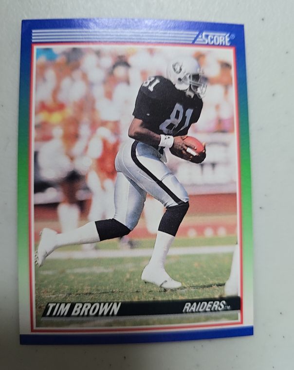 1990 Score #373 Tim Brown — front