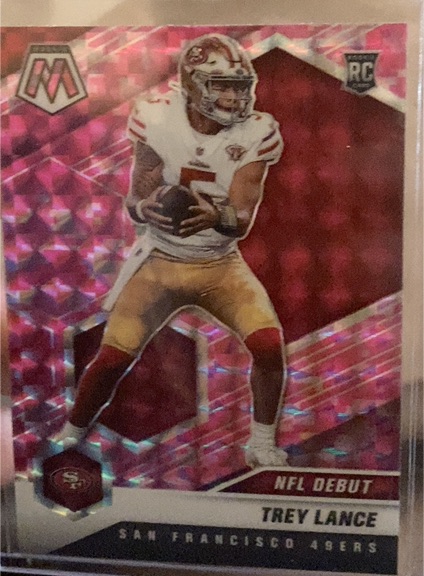 2021 Panini Mosaic NFL Debut #Trey Lance Rookie — front
