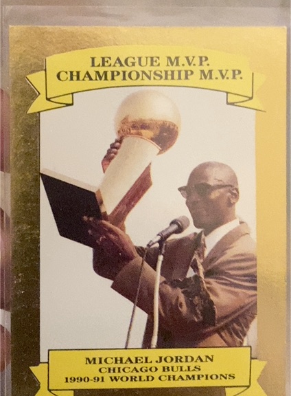 1990 AAMER Sports Michael Jordan League MVP + Championship MVP #08017 — front