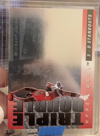 1993-94 Upper Deck #TD2 Michael Jordan Triple Double 3-D Standouts — front