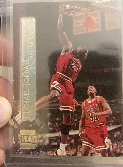 1996-97 Topps Stadium Club Shining Moments #SM2 Michael Jordan — front
