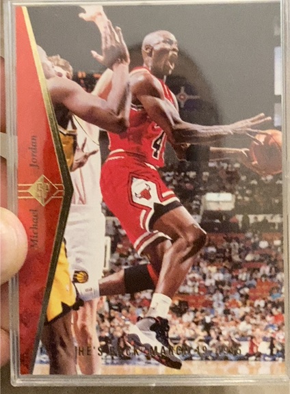 1994-95 Upper Deck SP #MJ1 Michael Jordan He's Back Red Foil — front