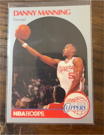 1990 NBA Hoops #147 Danny Manning — front