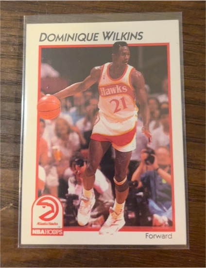 1991 NBA Hoops McDonald's #1 Dominique Wilkins — front