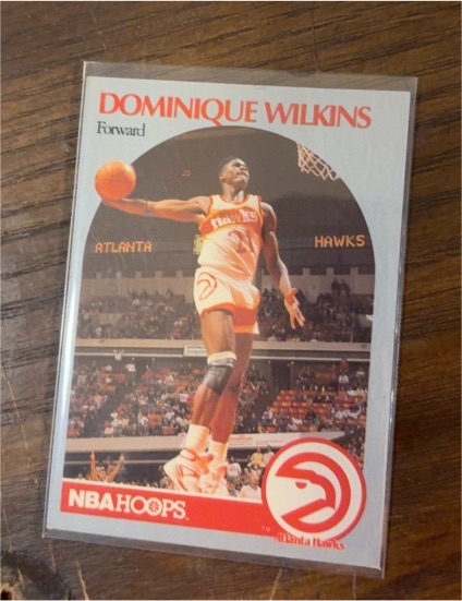 1990-91 NBA Hoops #36 Dominique Wilkins — front