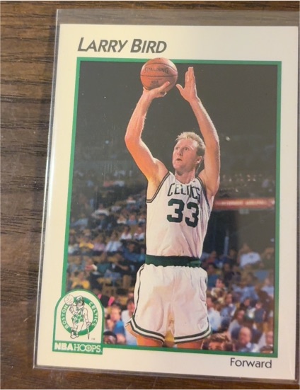 1991 Hoops #2 Larry Bird — front