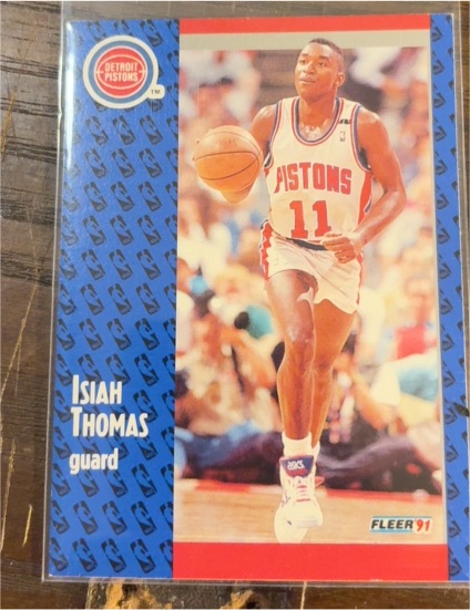 1991-92 Fleer #64 Isiah Thomas — front