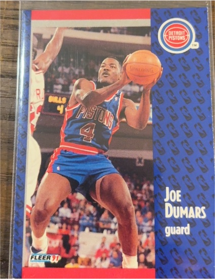 1991-92 Fleer #59 Joe Dumars — front