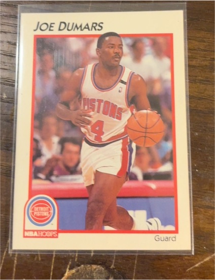 1991-92 Hoops McDonald's #11 Joe Dumars Detroit Pistons — front