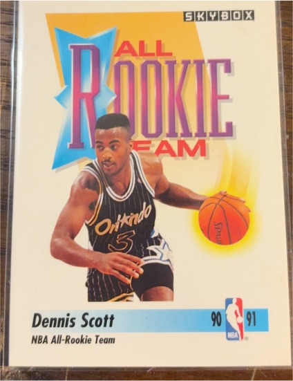 1991-92 SkyBox #320 Dennis Scott — front
