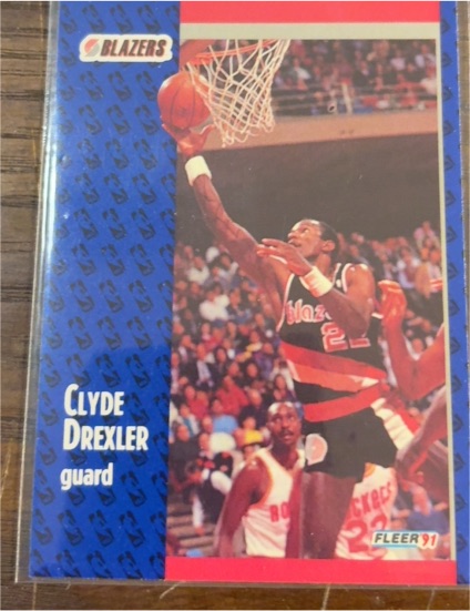 1991-92 Fleer #168 Clyde Drexler — front
