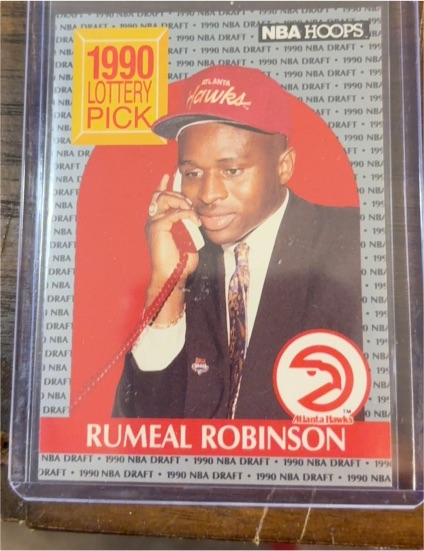 1990-91 NBA Hoops #399 Rumeal Robinson — front