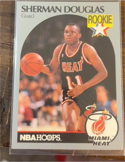 1990-91 NBA Hoops #164 Sherman Douglas — front