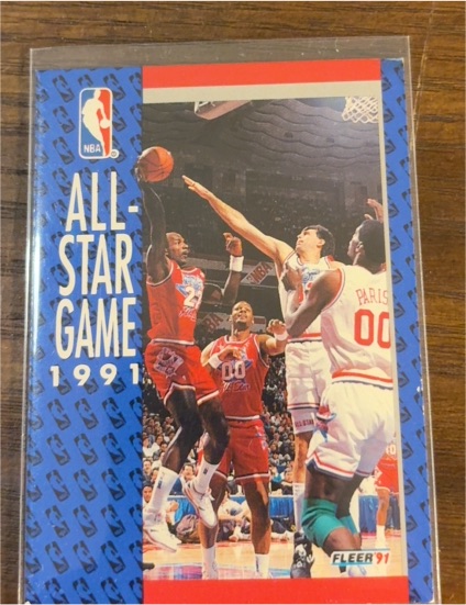 1991 Fleer #234 Clyde Drexler 1991 All-Star Game — front