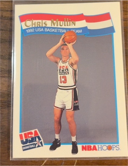 1991-92 NBA Hoops McDonald's #57 Chris Mullin USA Basketball Team — front