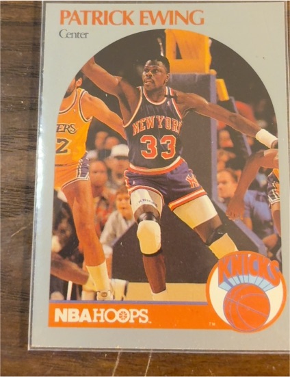 1990-91 NBA Hoops #203 Patrick Ewing — front