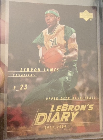 2003-04 Upper Deck LeBron's Diary #LJ4 LeBron James — front