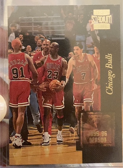 1996-97 Topps Stadium Club #GM3 Michael Jordan Golden Moments — front