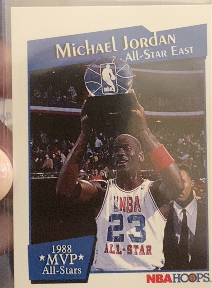 1991-92 NBA Hoops #IX Michael Jordan All-Star MVP — front