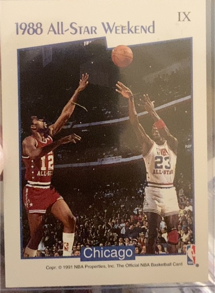 1991 NBA Properties 1988 All-Star Weekend IX Michael Jordan — front