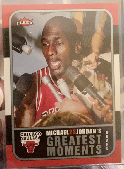 2006-07 Fleer Michael Jordan's Greatest Moments #MJ-3 Michael Jordan — front