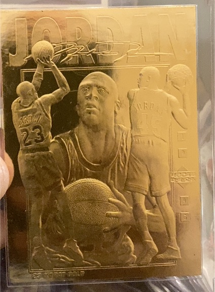 1995 Upper Deck 23 Karat Gold #NNO Michael Jordan — front