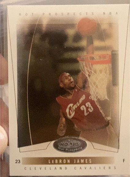 2004-05 Fleer Hoops Hot Prospects #54 LeBron James — front